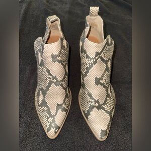 Snakeskin Ankle Boots
